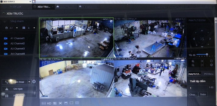 Hệ thống Camera quan sát nhà xưởng tại Tân Phước Khánh